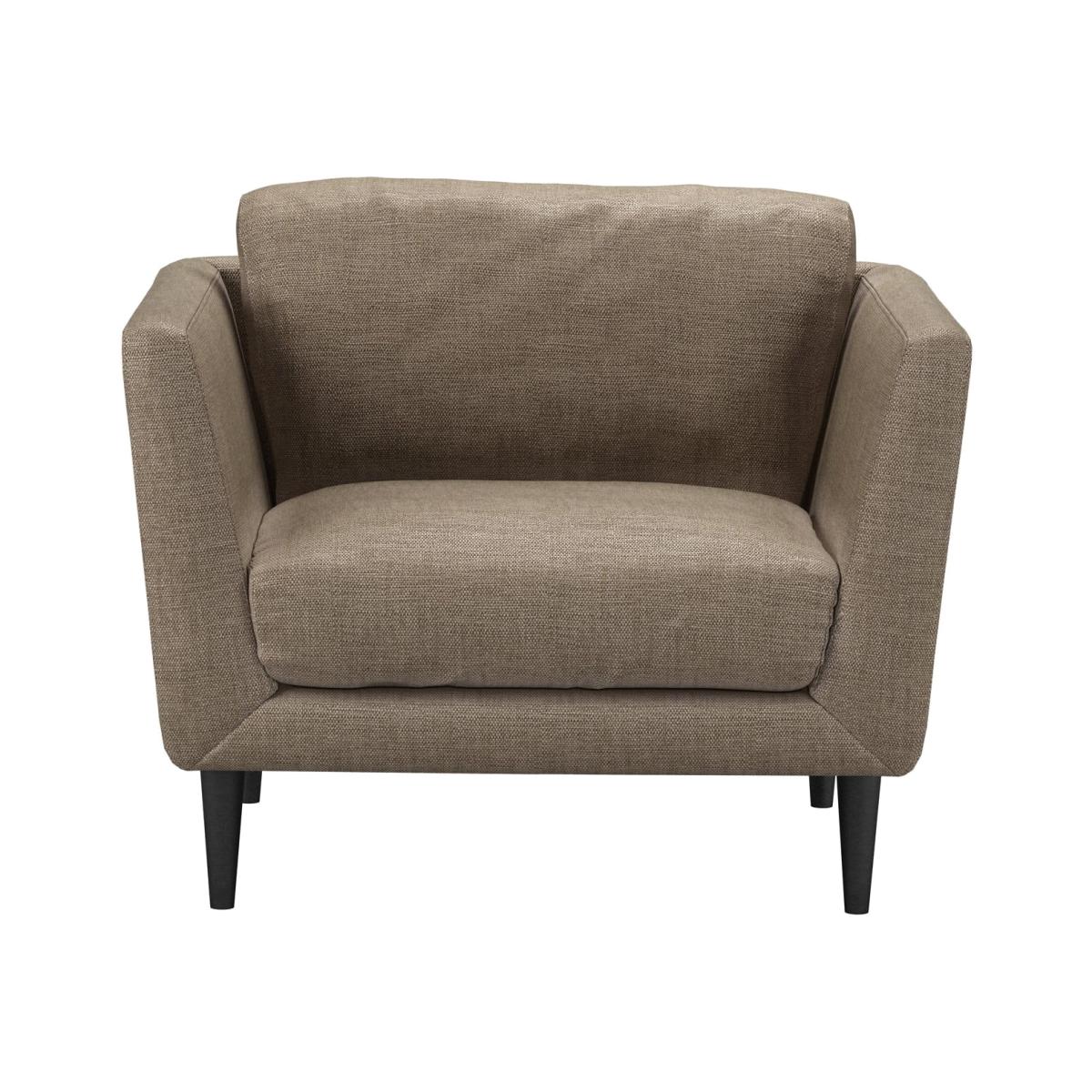 Holly Armchair in Greige Florence Textured Weave – image 1