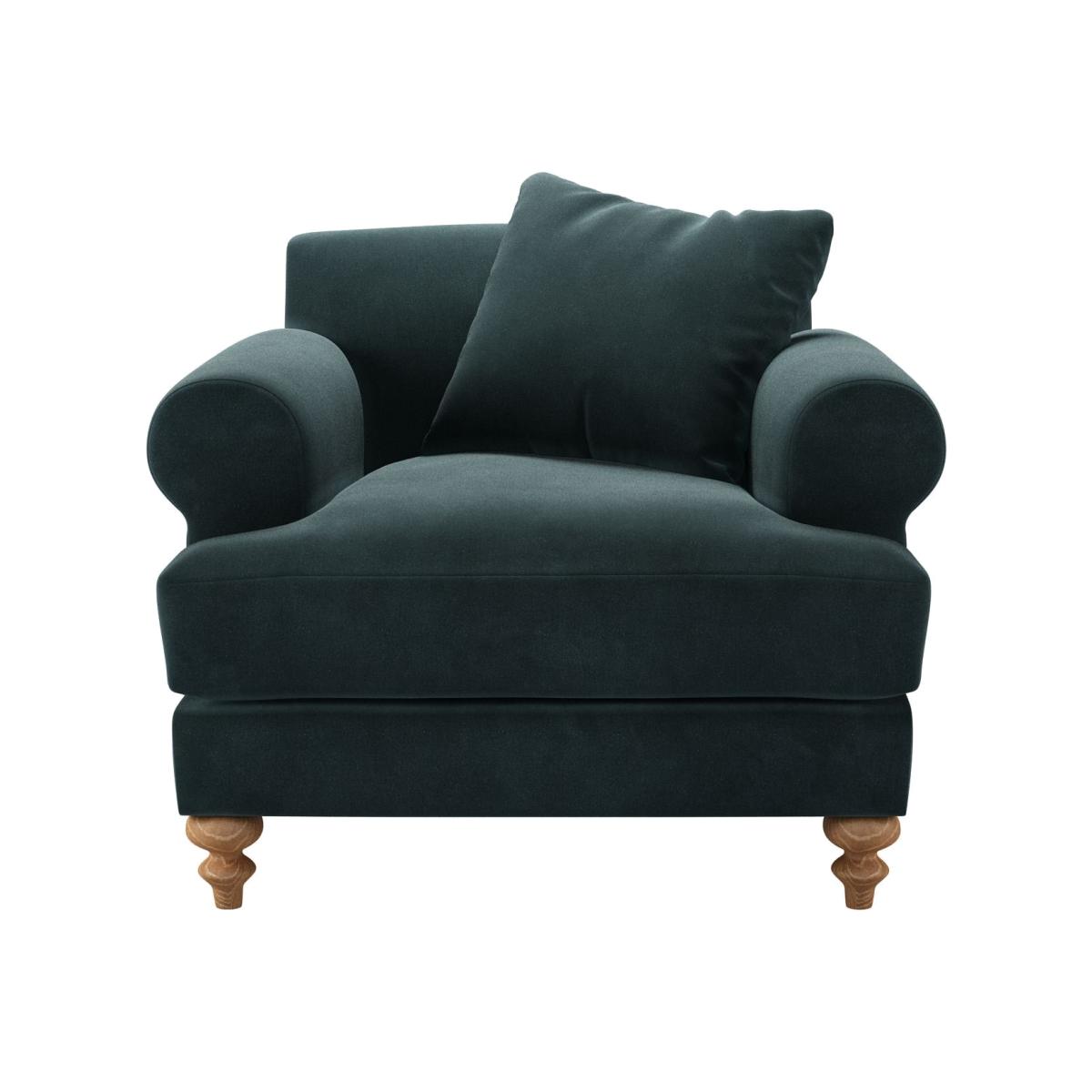 Teddy Armchair in Deep Forest Aquaclean Clever Velvet – image 1