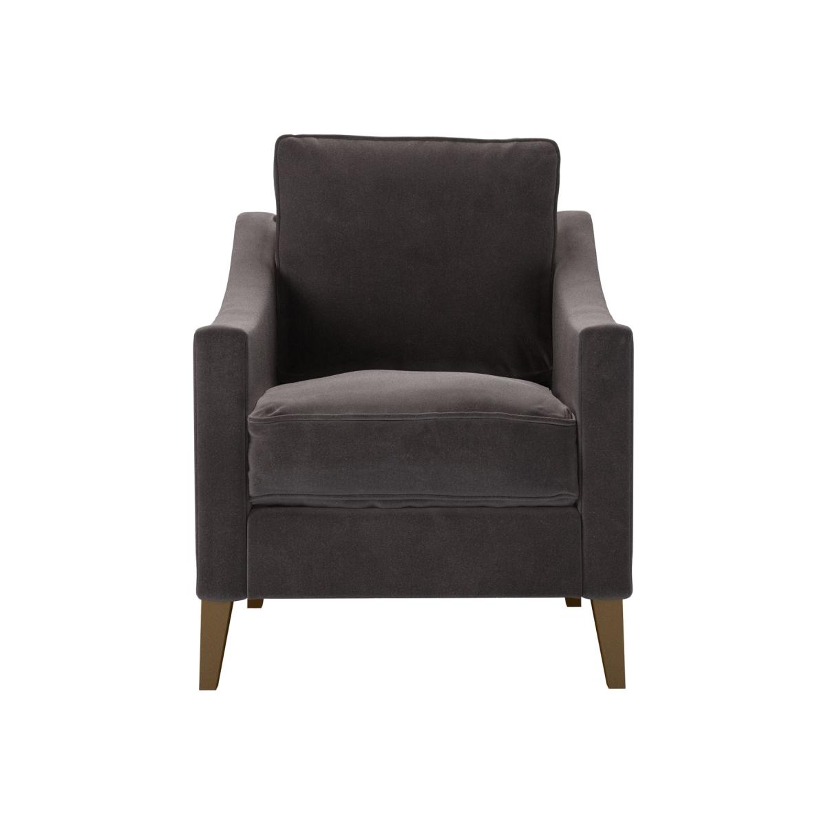 Iggy Armchair in Shale Aquaclean Clever Velvet – image 1