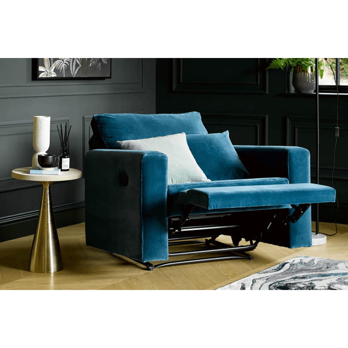 Long Island Recliner Chair in Thyme Florence Textured Weave – image 2