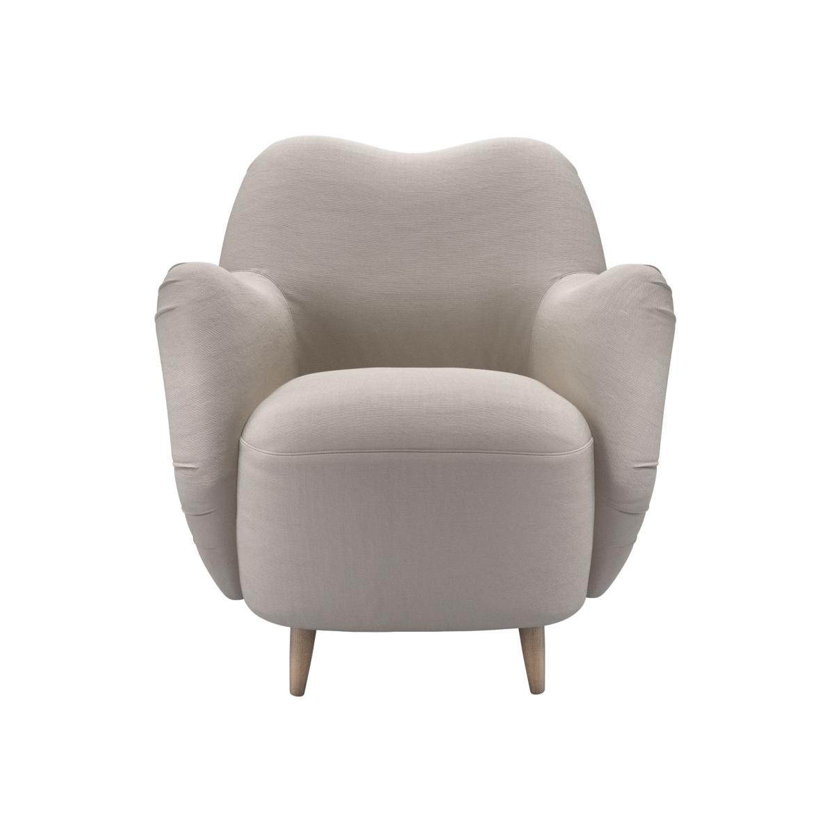 Nearly New Ginger Armchair in Stone Brushed Linen Cotton - sofa.com