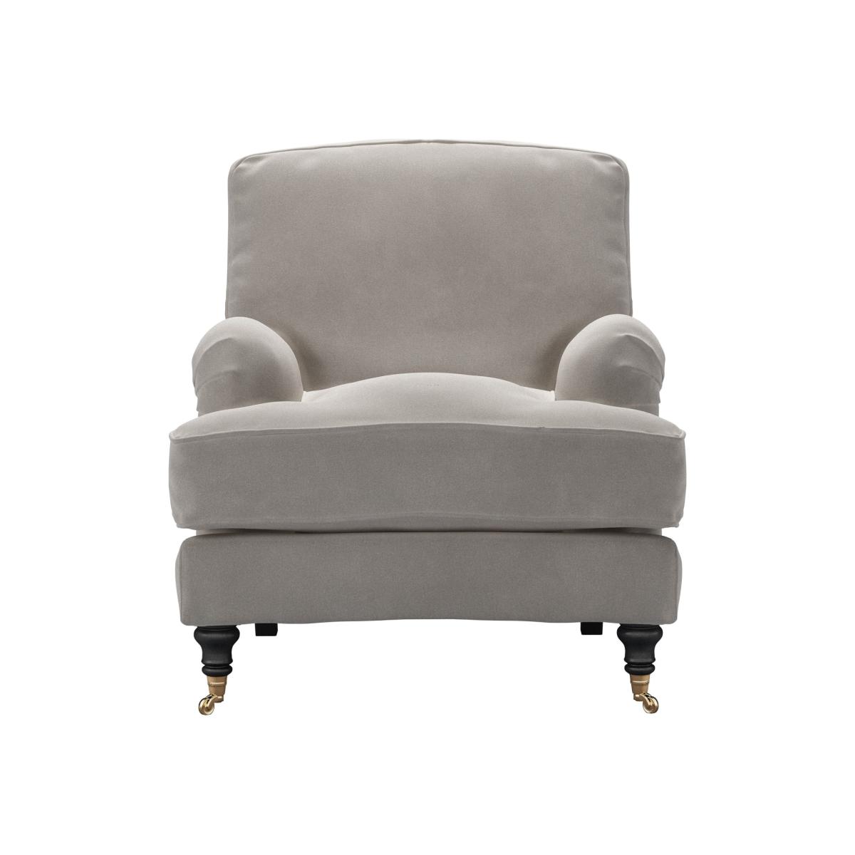 Bluebell Armchair in Nimbus Aquaclean Clever Velvet – image 1