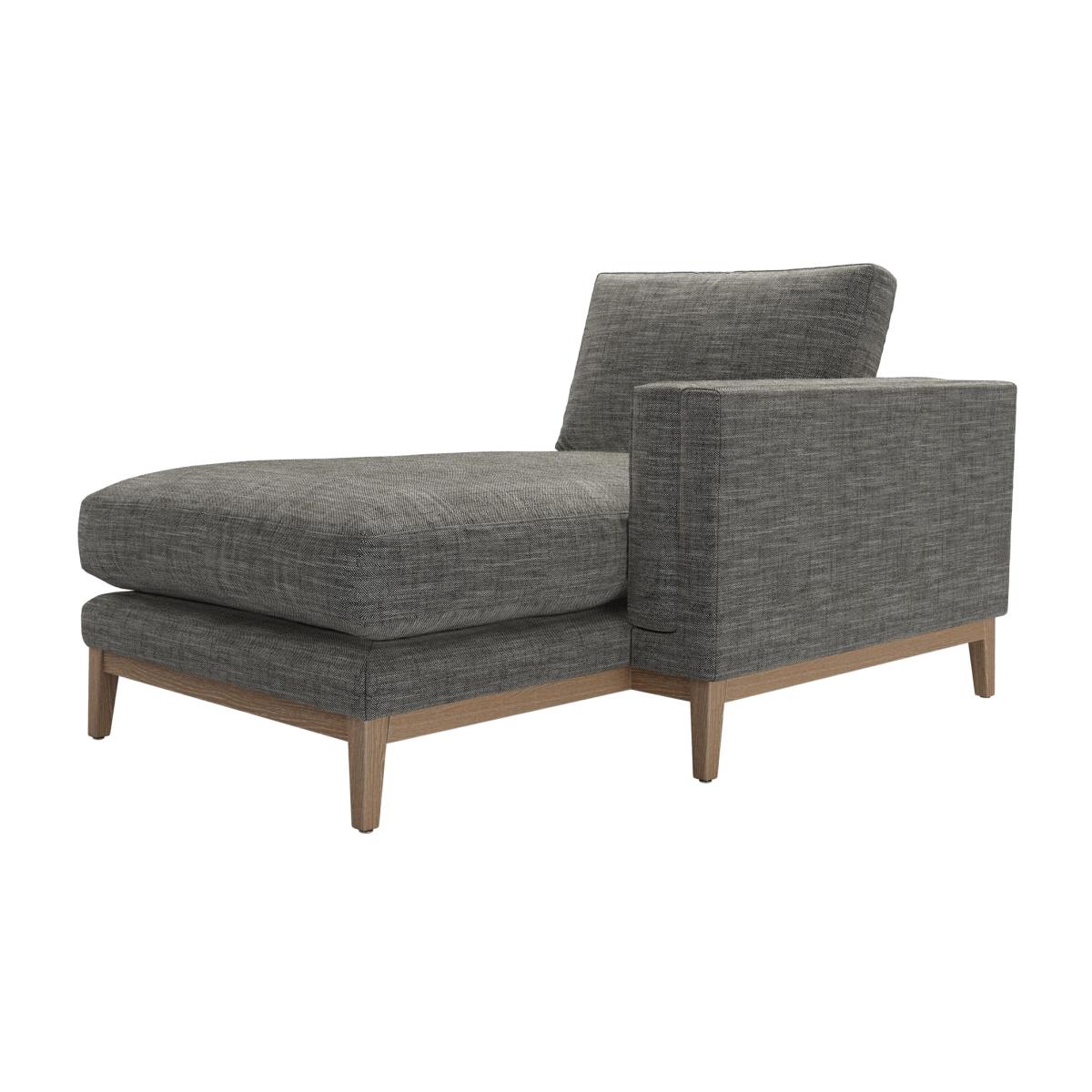 Costello RHF Chaise Armchair in Liquorice Baylee Multi-Tone Viscose Linen – image 1