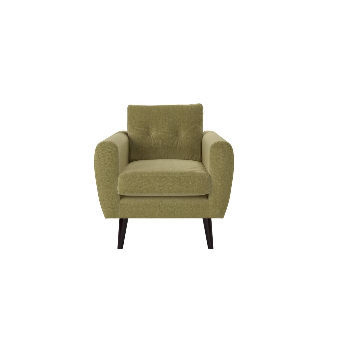 Jack Armchair in Green Stripe Velvet – image 2