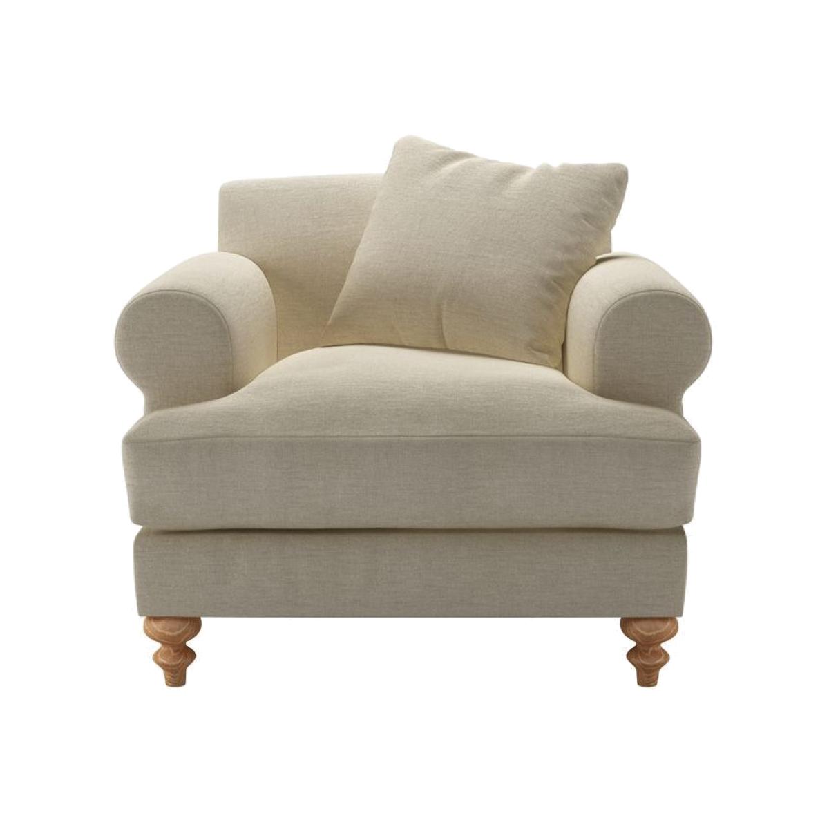 Teddy Armchair in Pampas Hygge Smart Linen – image 1