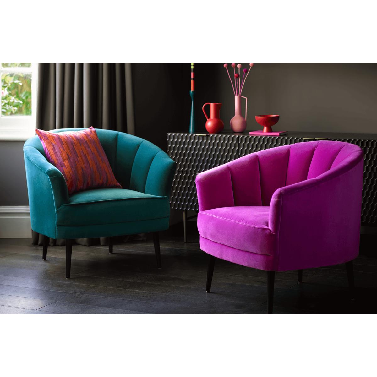 Harper Armchair in Wishing Well Organic Smart Cotton – image 2