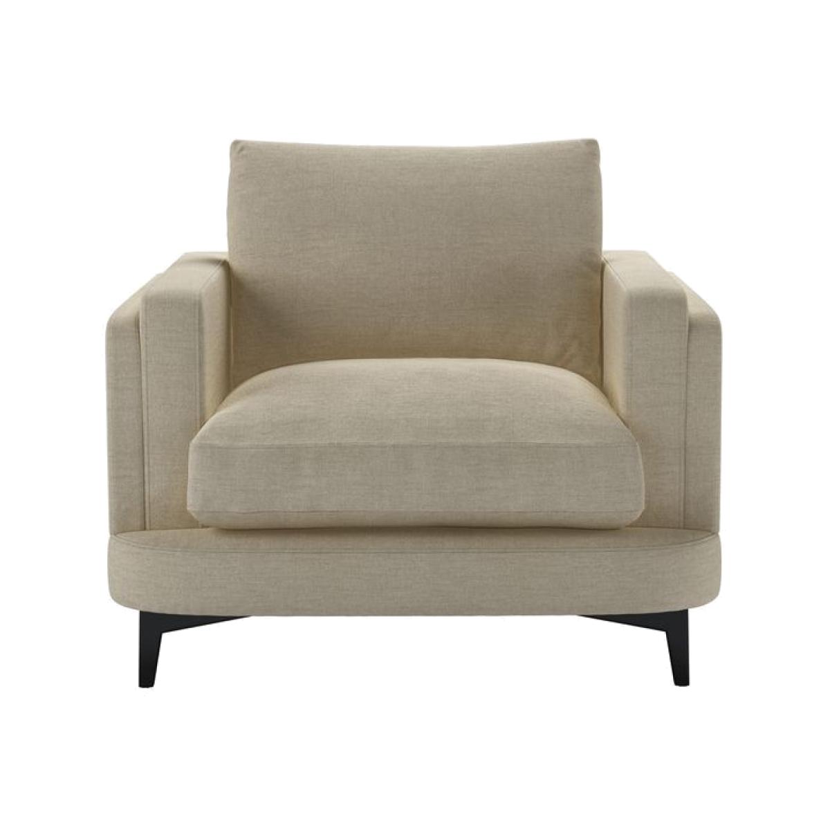 Boston Squared Arm Armchair in Pampas Hygge Smart Linen – image 1