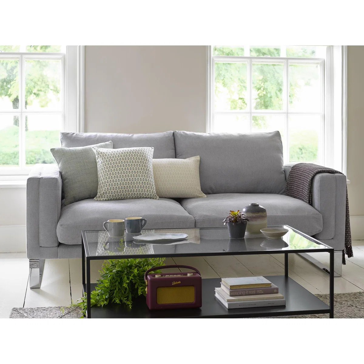 Costello 3 Seat Sofa in Frost Highland Tweed - sofa.com – image 3