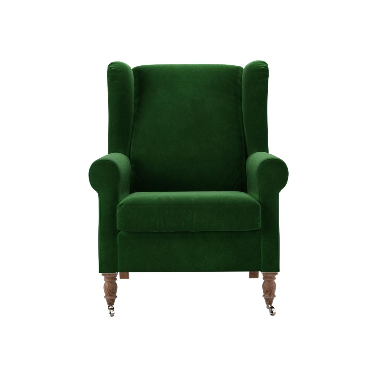 Duke Armchair in Putting Green Aquaclean Clever Velvet – image 1