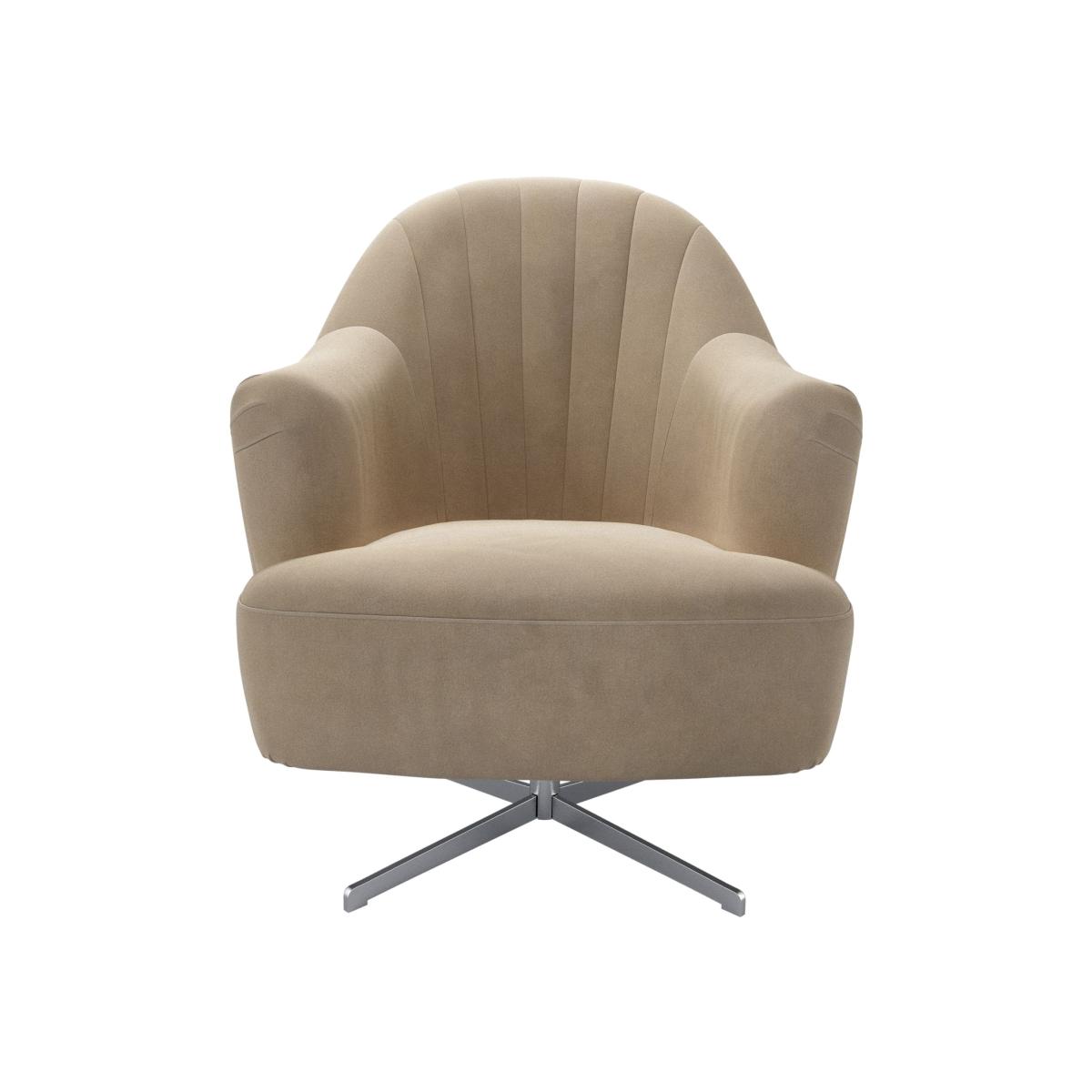 Ariel Armchair in Fawn Aquaclean Clever Velvet – image 1