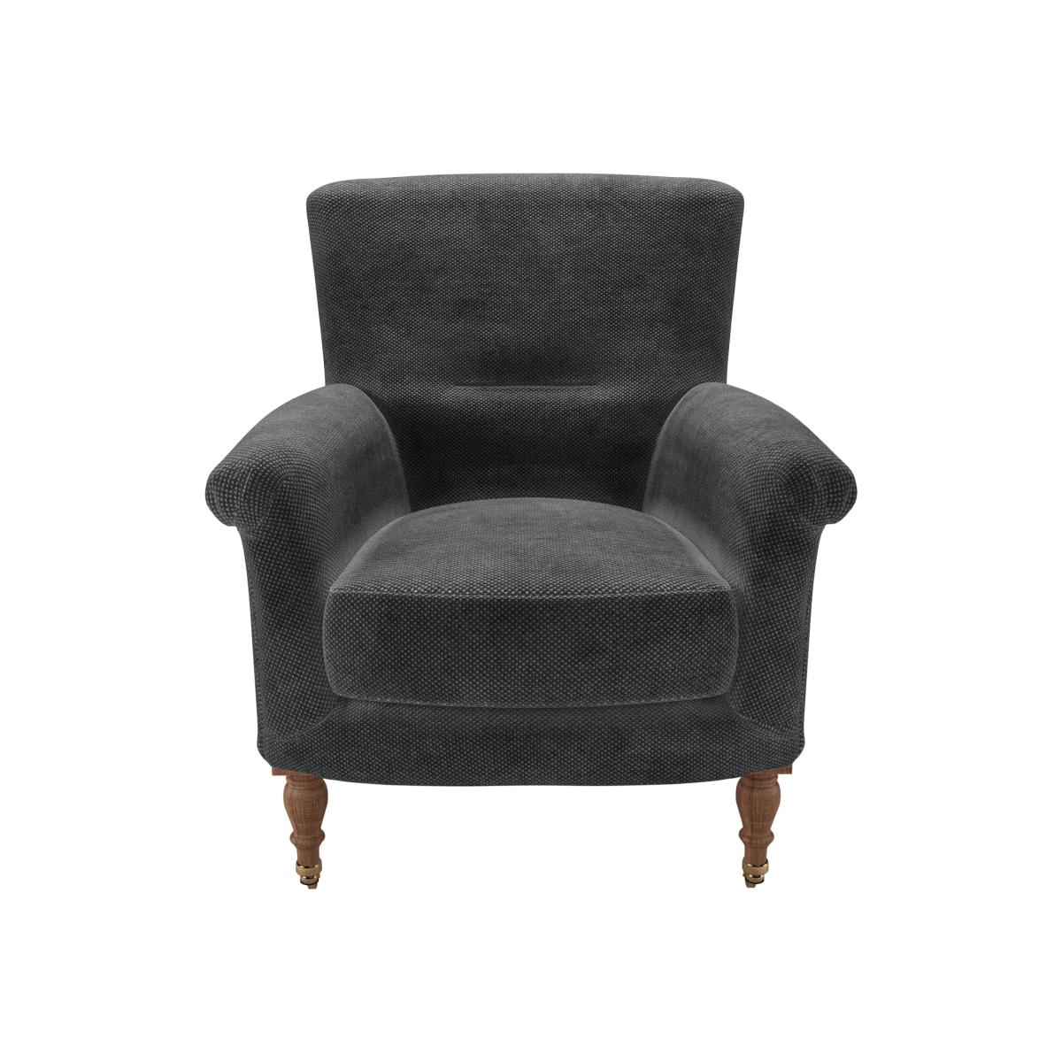 Alderney Armchair in Raven Speckled Chenille – image 1