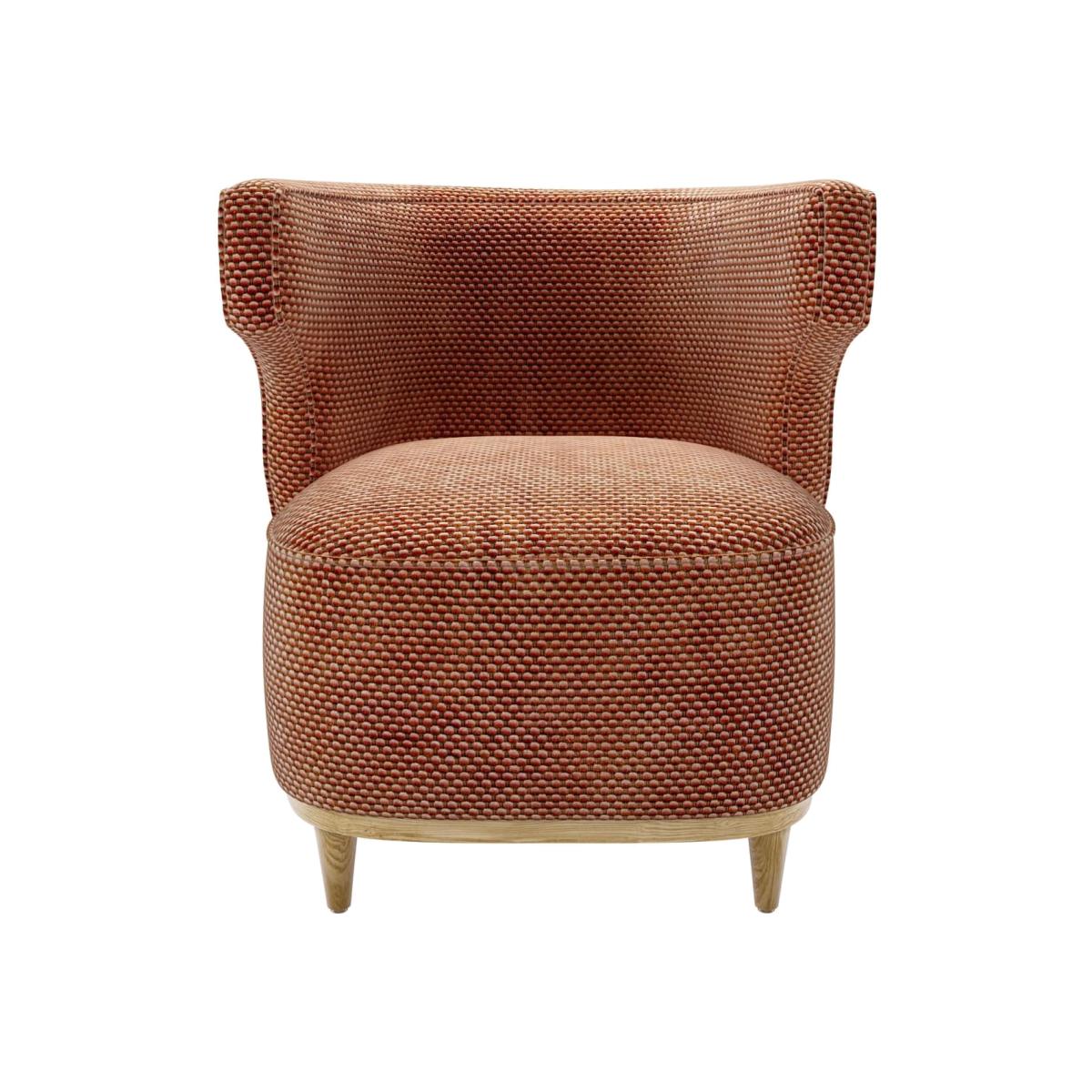 Edie Armchair in Pomegranate Bubble Velvet – image 1