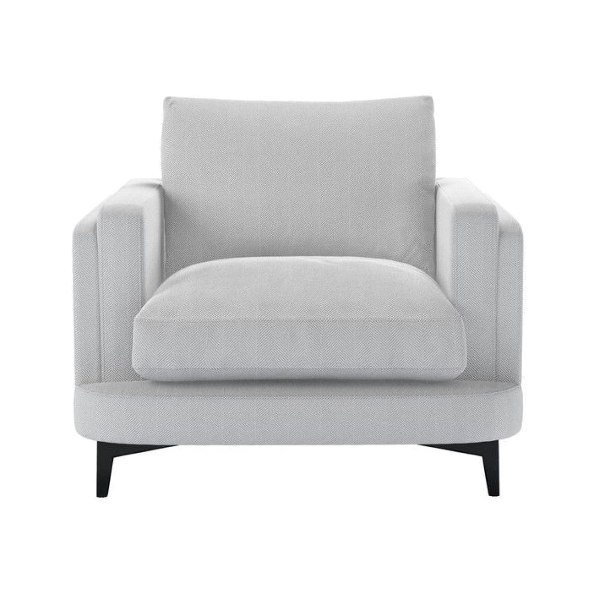 Boston Squared Arm Armchair in Mineral Mist Speckled Chenille