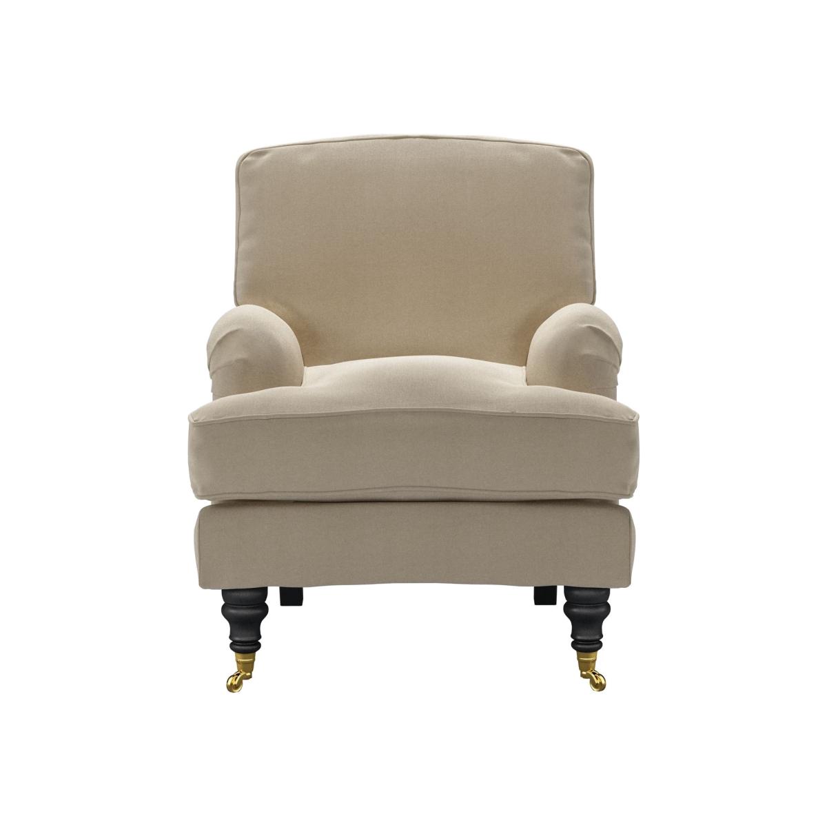 Bluebell Small Armchair in Pennine Stone Organic Smart Cotton – image 1