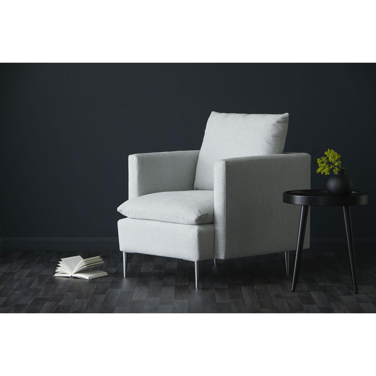 Emerson Armchair in Grey Marl Highland Tweed - sofa.com – image 2