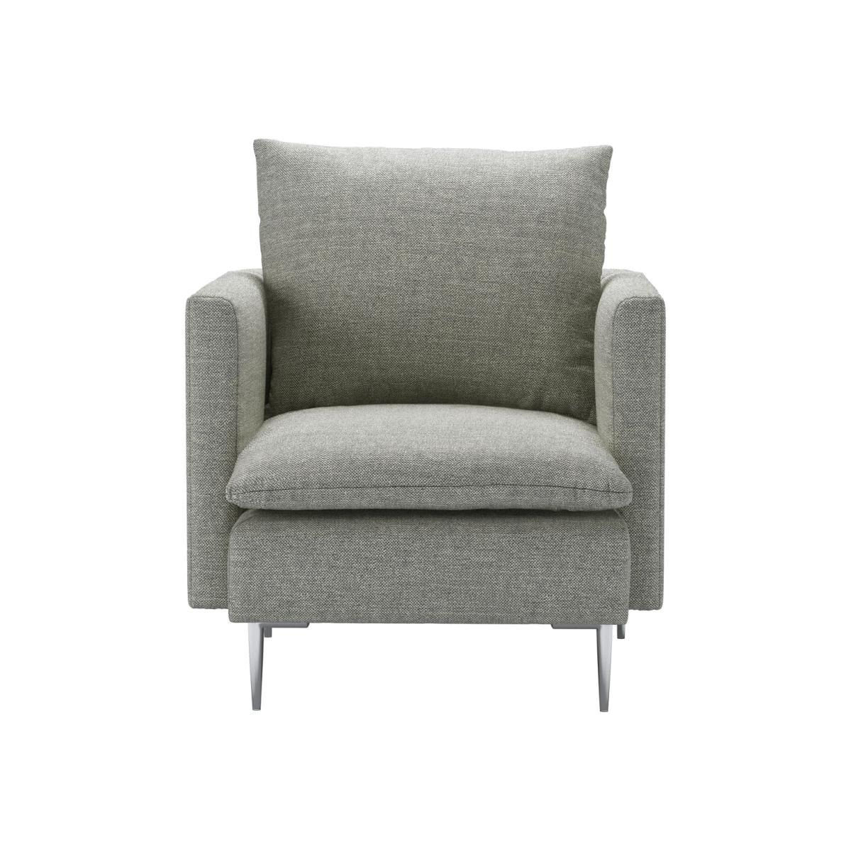 Emerson Armchair in Grey Marl Highland Tweed - sofa.com – image 1