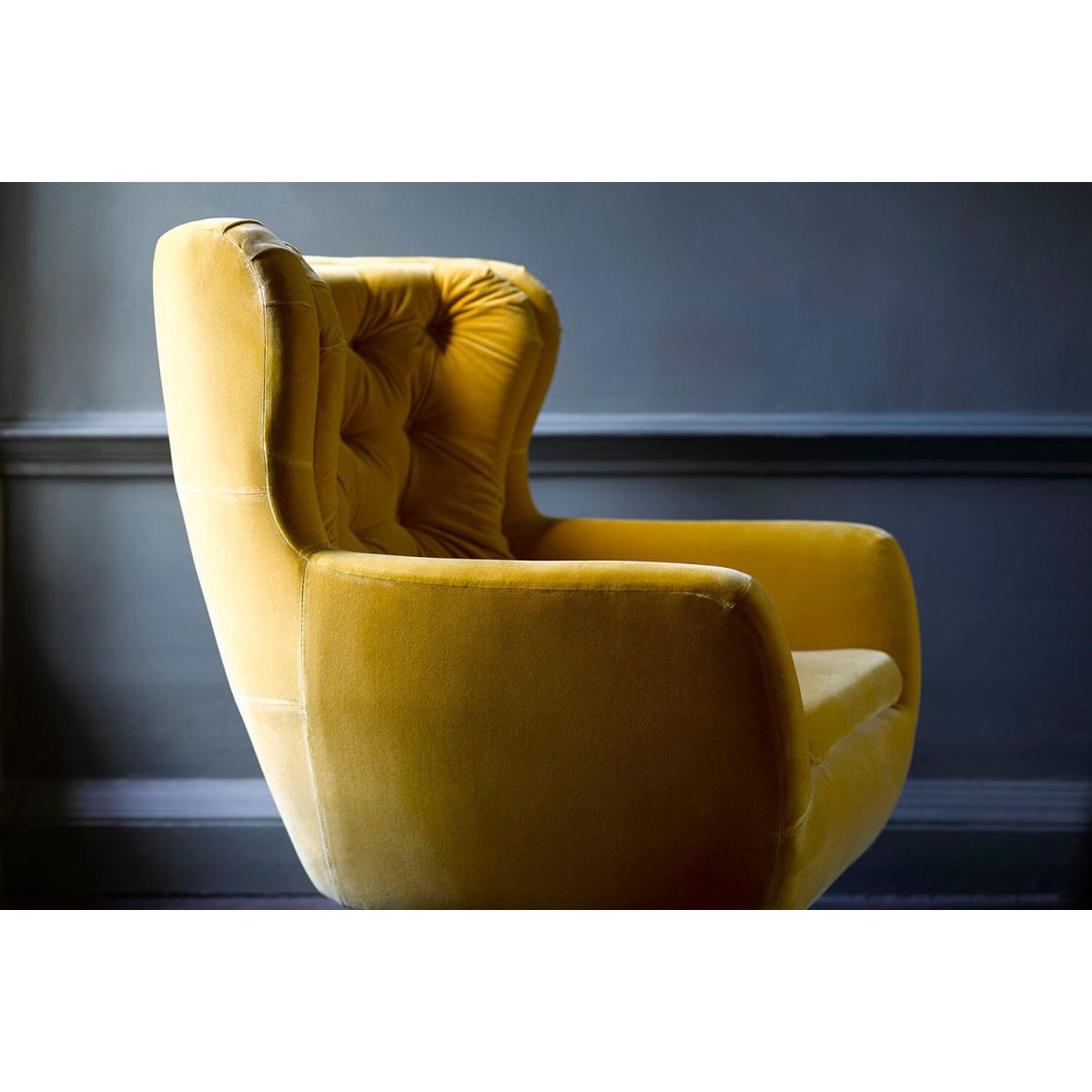 Ernest Swivel Armchair in Celadon Easy Cotton – image 3