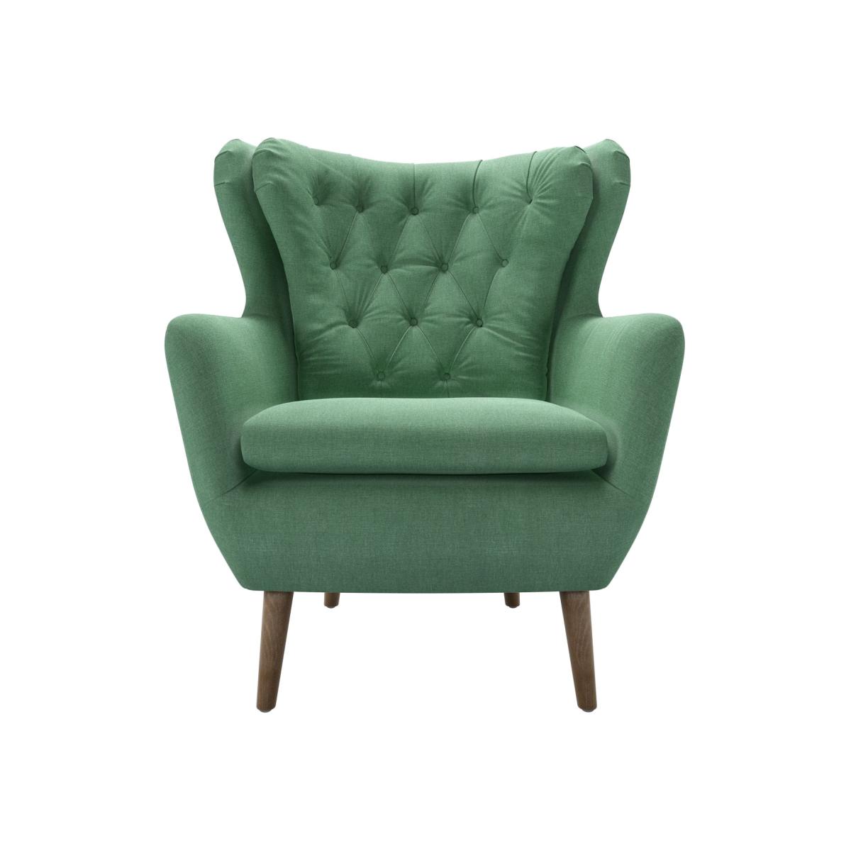 Ernest Swivel Armchair in Celadon Easy Cotton – image 1