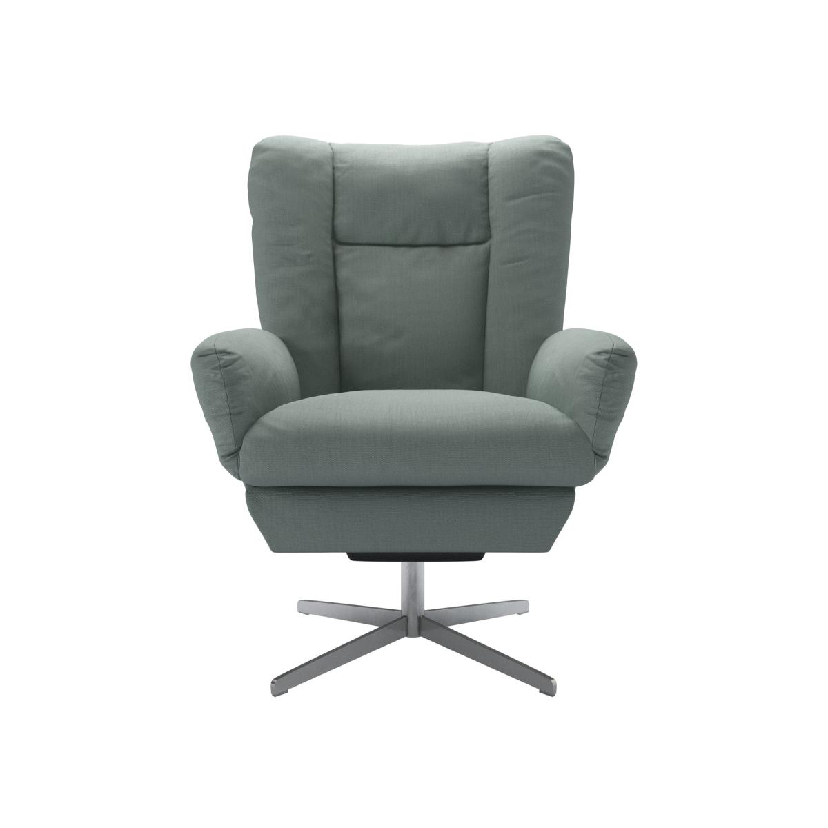 Ellora Swivel Armchair in Hidden Cove Brushed Linen Cotton – image 1