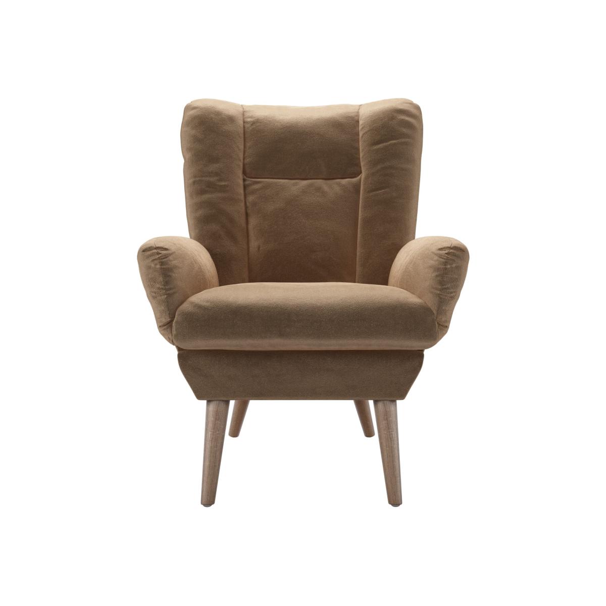 Ellora Armchair in Spiced Latte Cotton Matt Velvet – image 1
