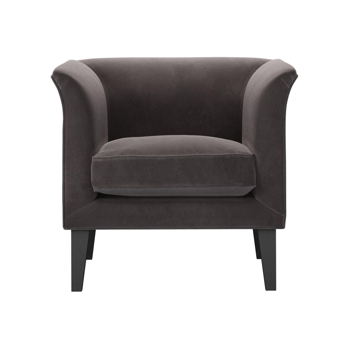 Fingal Armchair in Shale Aquaclean Clever Velvet – image 1