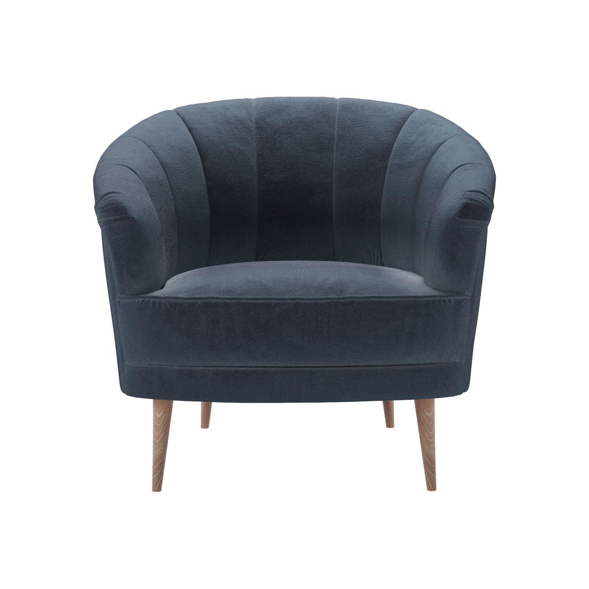 Harper Armchair in Skyfall Cotton Matt Velvet – image 1