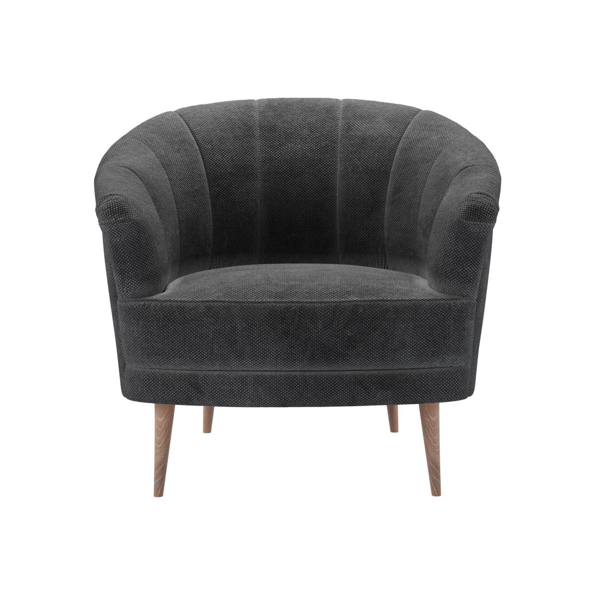 Harper Armchair in Raven Speckled Chenille – image 1