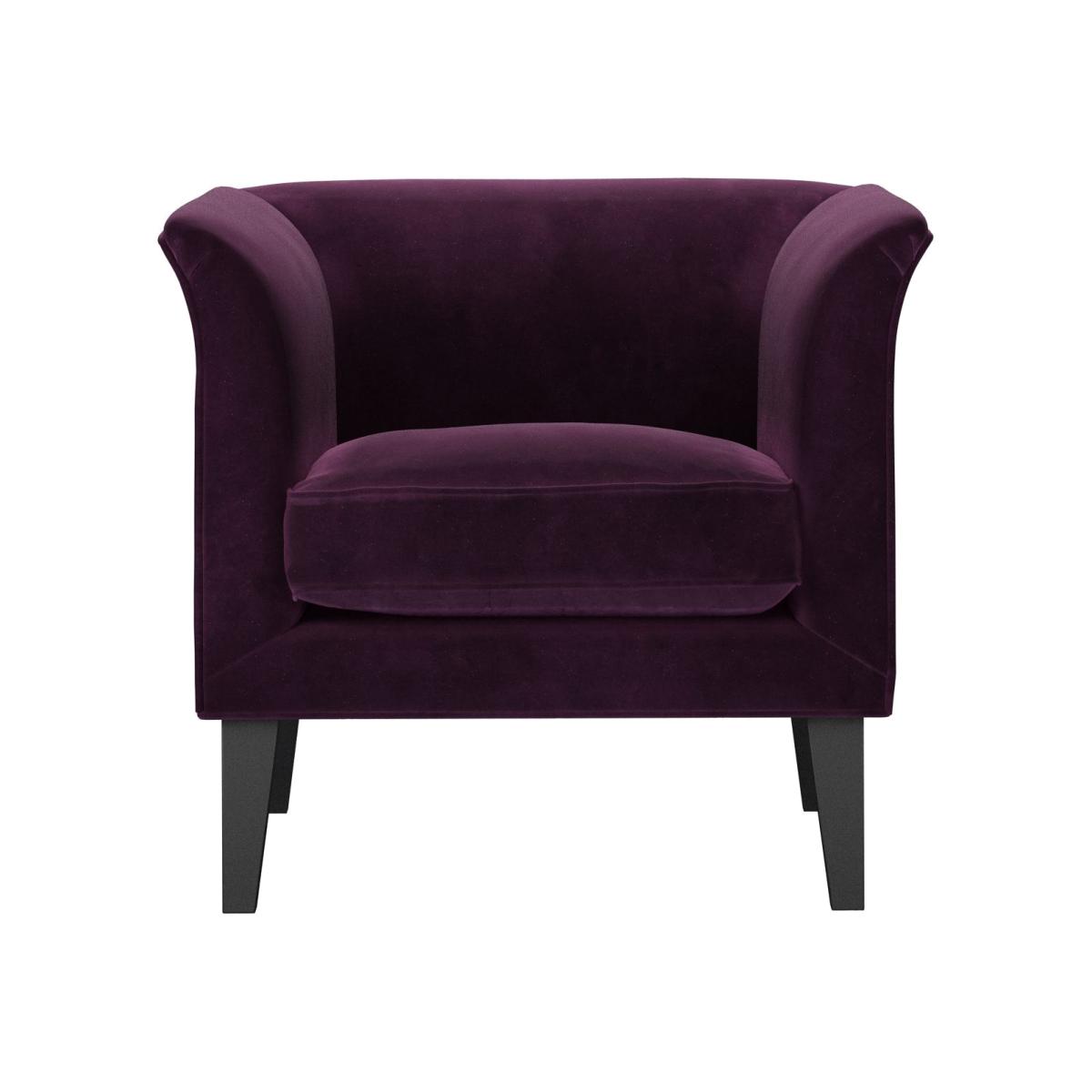 Fingal Armchair in Damson Smart Velvet – image 1