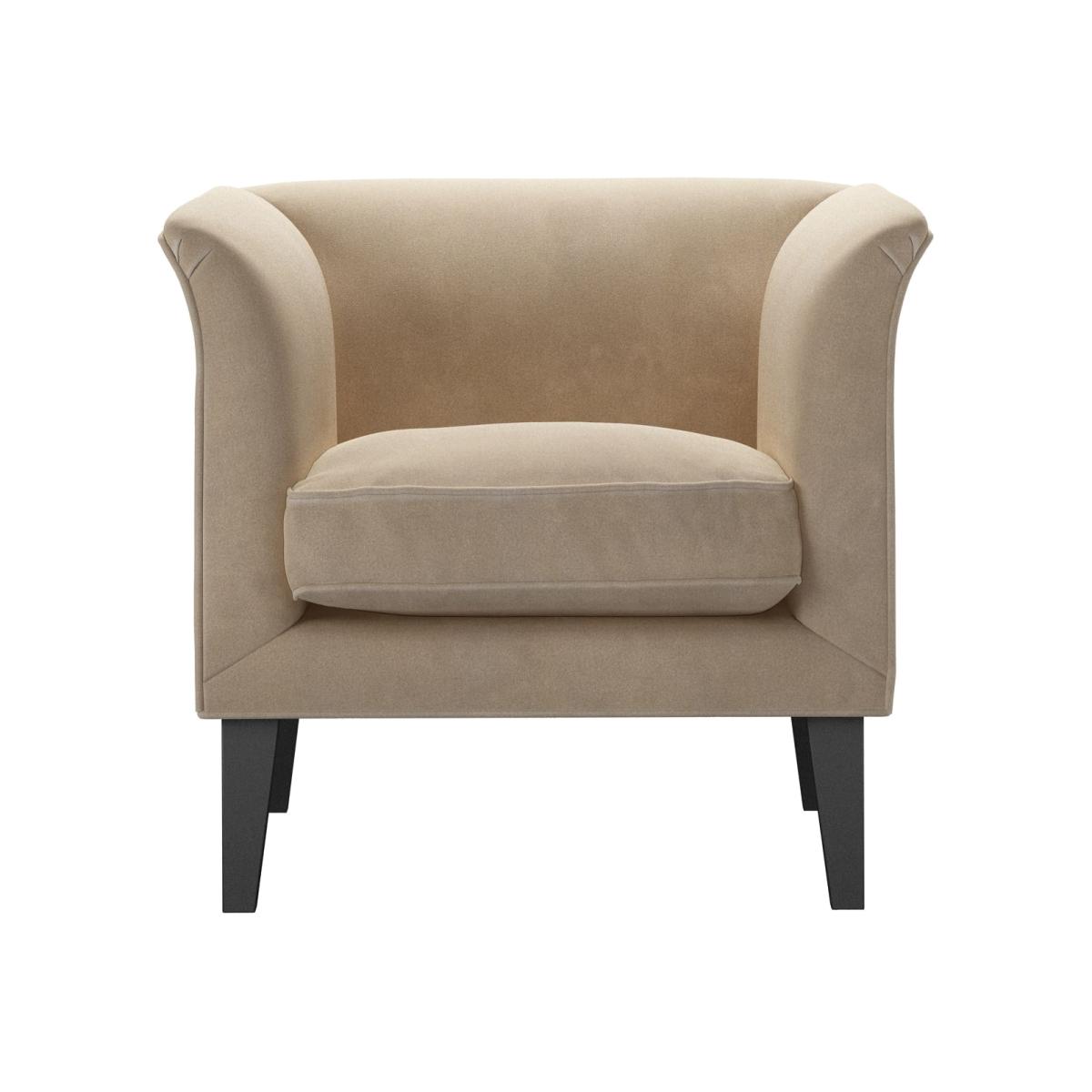 Fingal Armchair in Fawn Aquaclean Clever Velvet – image 1