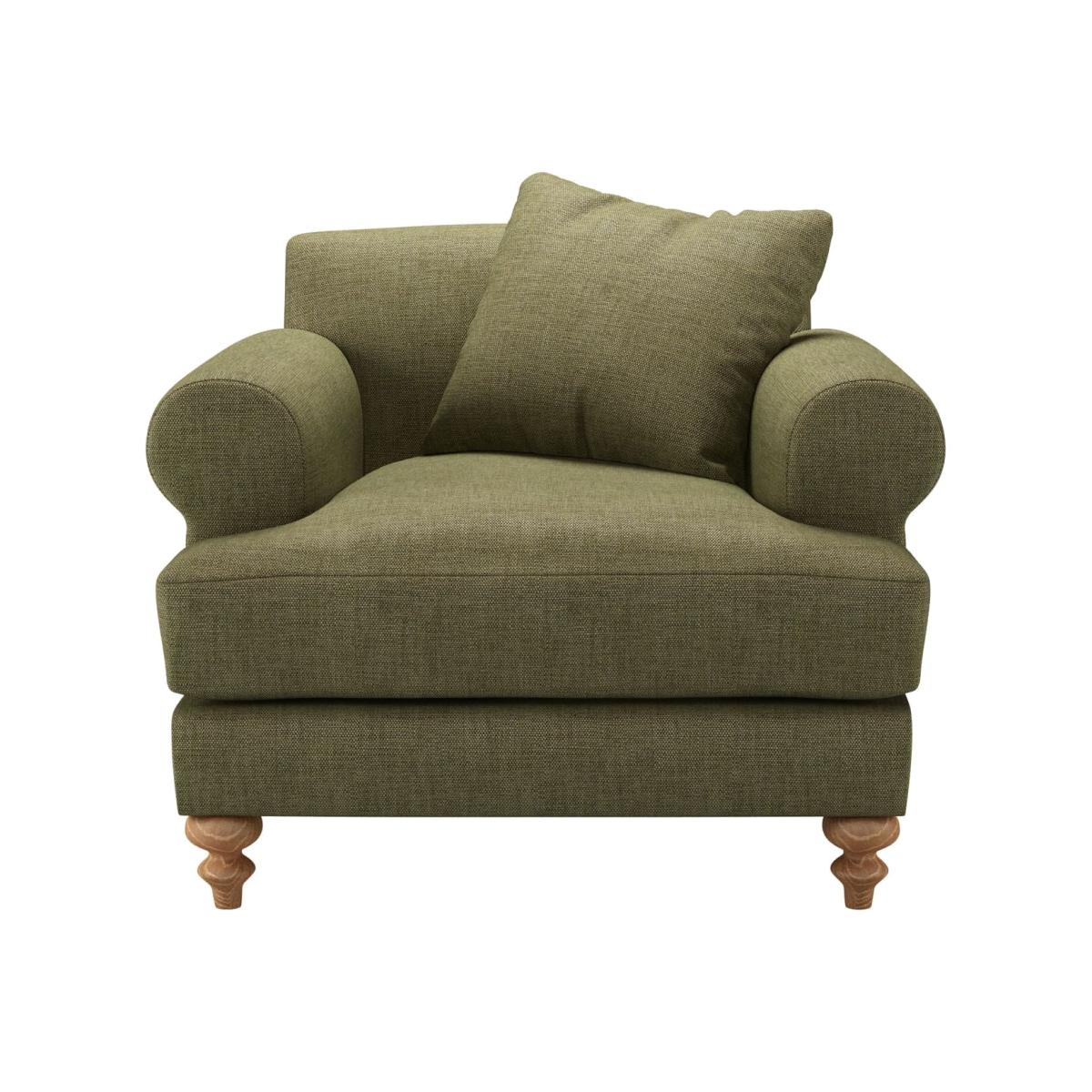 Teddy Armchair in Thyme Florence Textured Weave – image 1