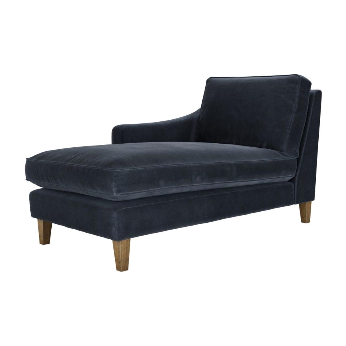 Iggy LHF Chaise Armchair in Mercury Cashmere Velvet – image 1