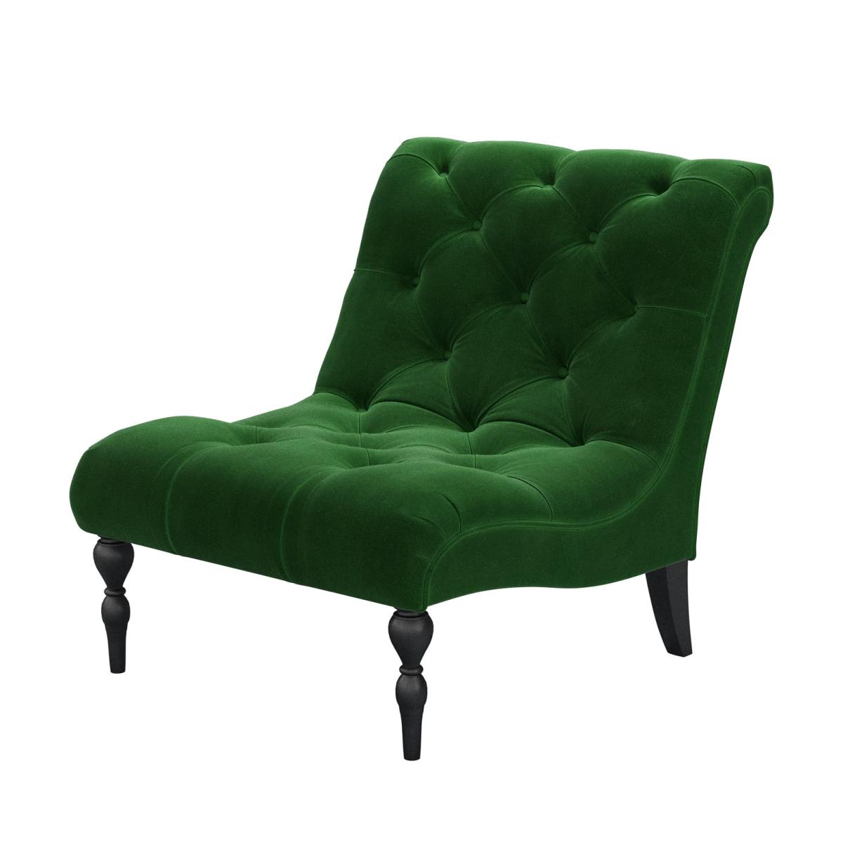 Claude Armchair in Putting Green Aquaclean Clever Velvet – image 1