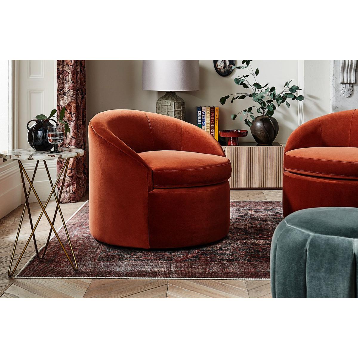 Quinn Armchair in Deep Forest Aquaclean Clever Velvet – image 2