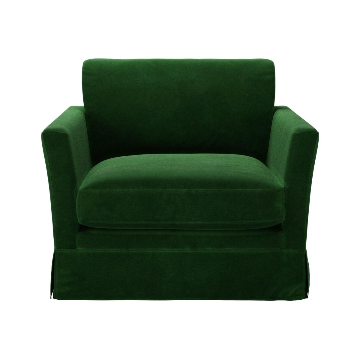 Otto Armchair in Putting Green Aquaclean Clever Velvet – image 1