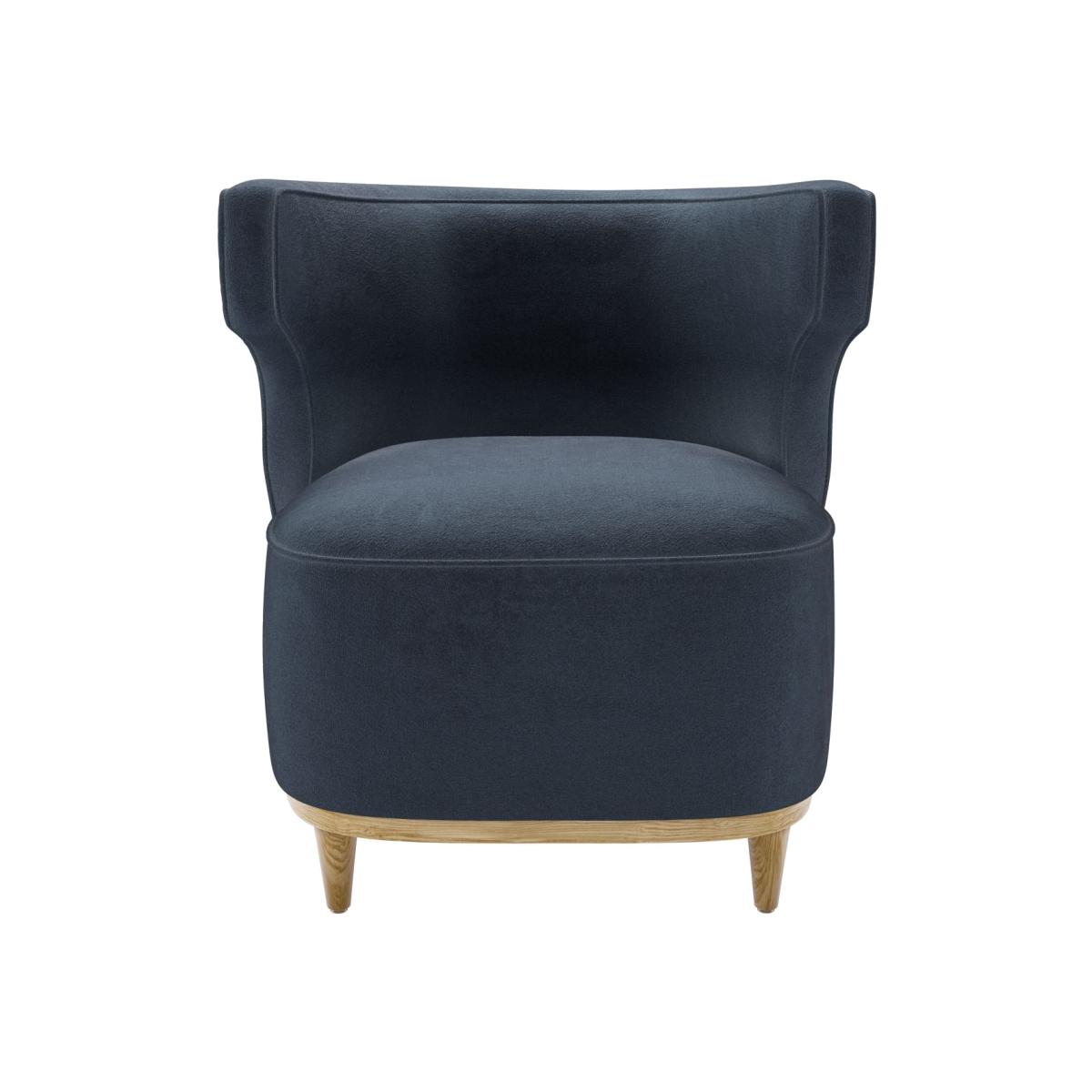 Edie Armchair in Skyfall Cotton Matt Velvet – image 1