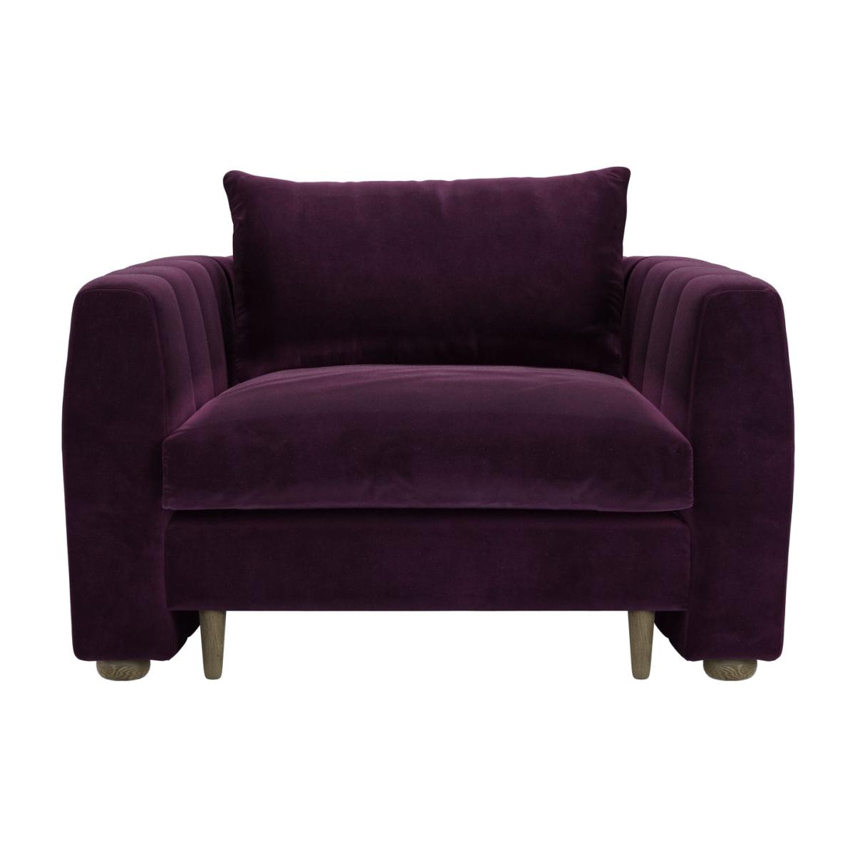 Tiffany Armchair in Damson Smart Velvet – image 1