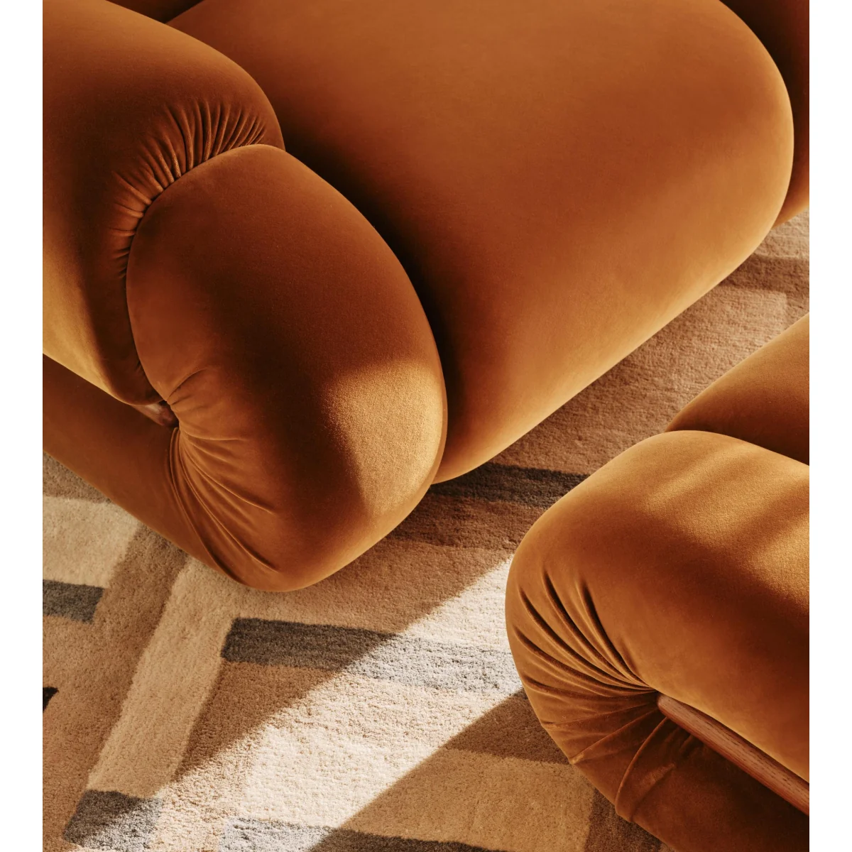 Umbria Armchair, Velvet, Mustard, UK – image 5