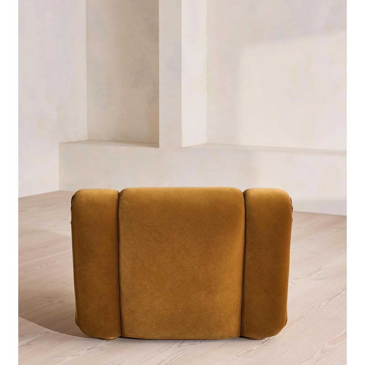 Umbria Armchair, Velvet, Mustard, UK – image 8