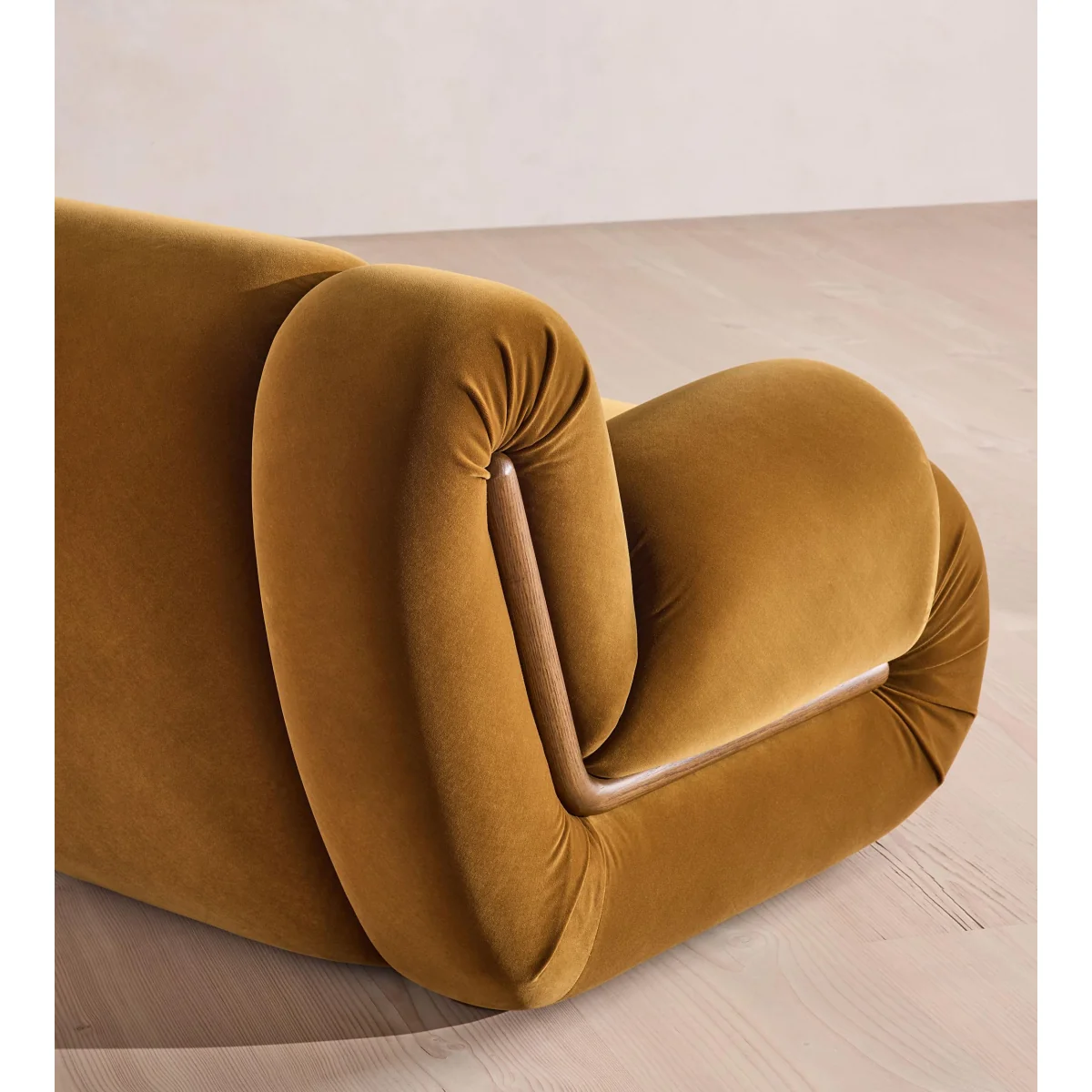 Umbria Armchair, Velvet, Mustard, UK – image 9