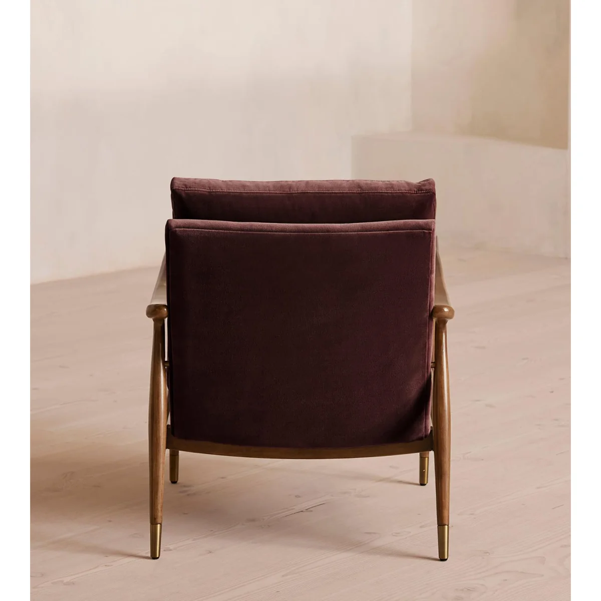 Theodore Armchair, Velvet, Aubergine, UK – image 4