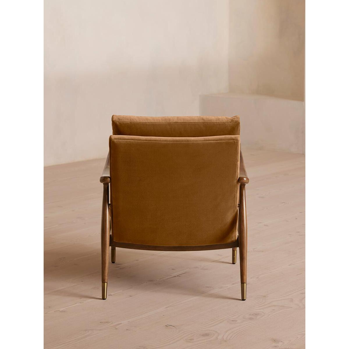 Theodore Armchair, Velvet, Mustard – image 3