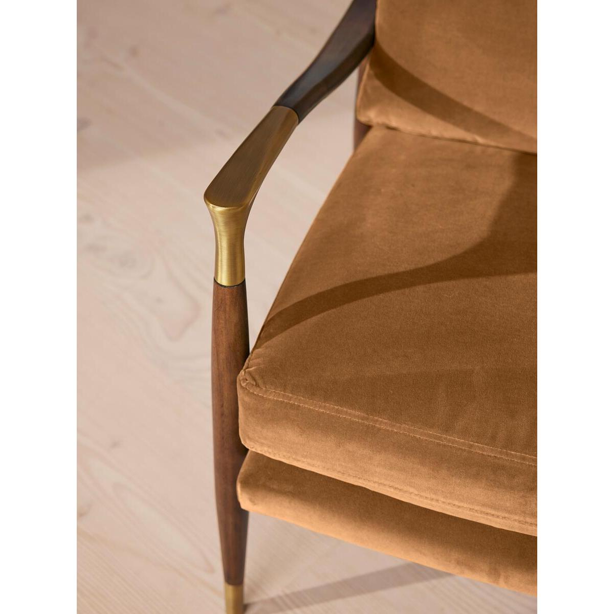 Theodore Armchair, Velvet, Mustard – image 5
