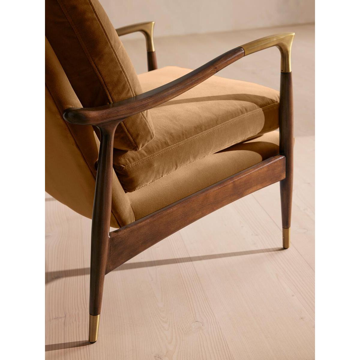 Theodore Armchair, Velvet, Mustard – image 6