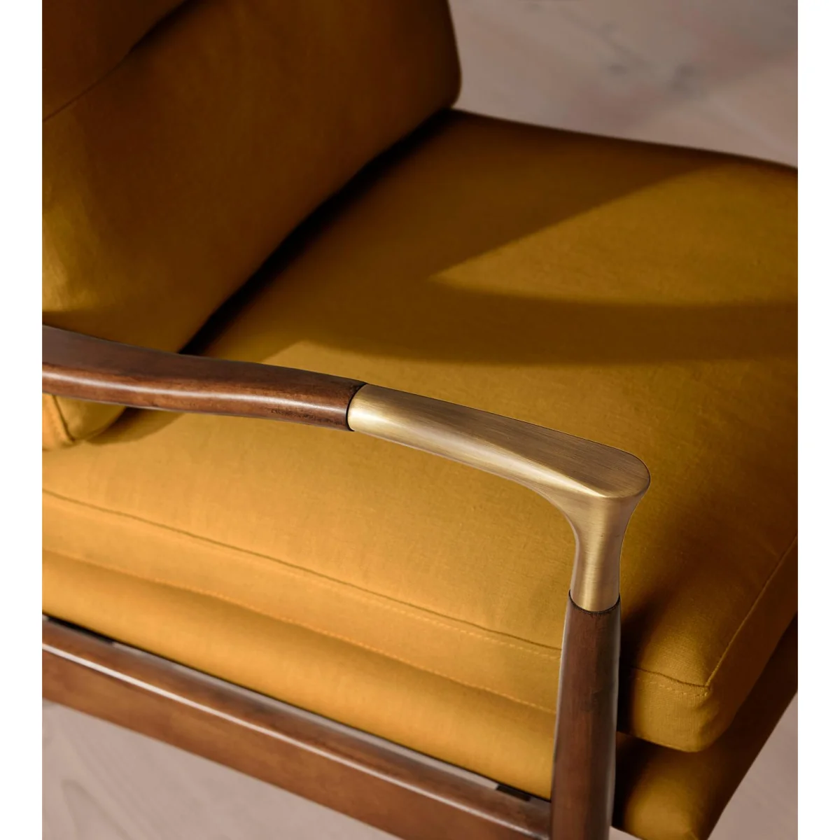 Theodore Armchair, Linen, Turmeric, UK – image 7