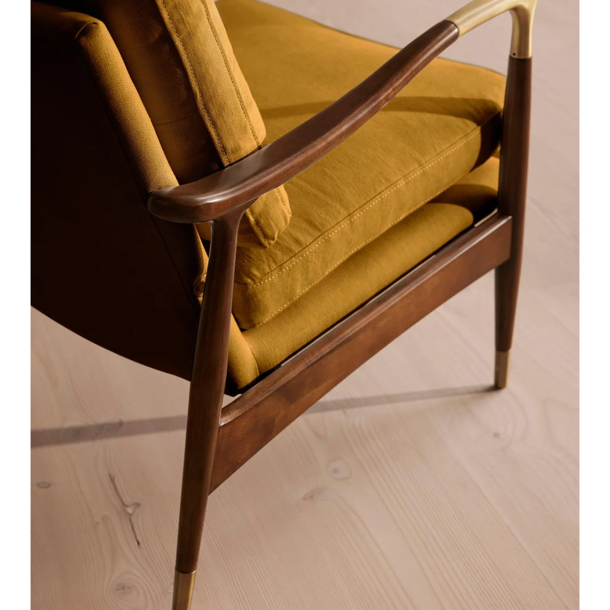 Theodore Armchair, Linen, Turmeric, UK – image 8