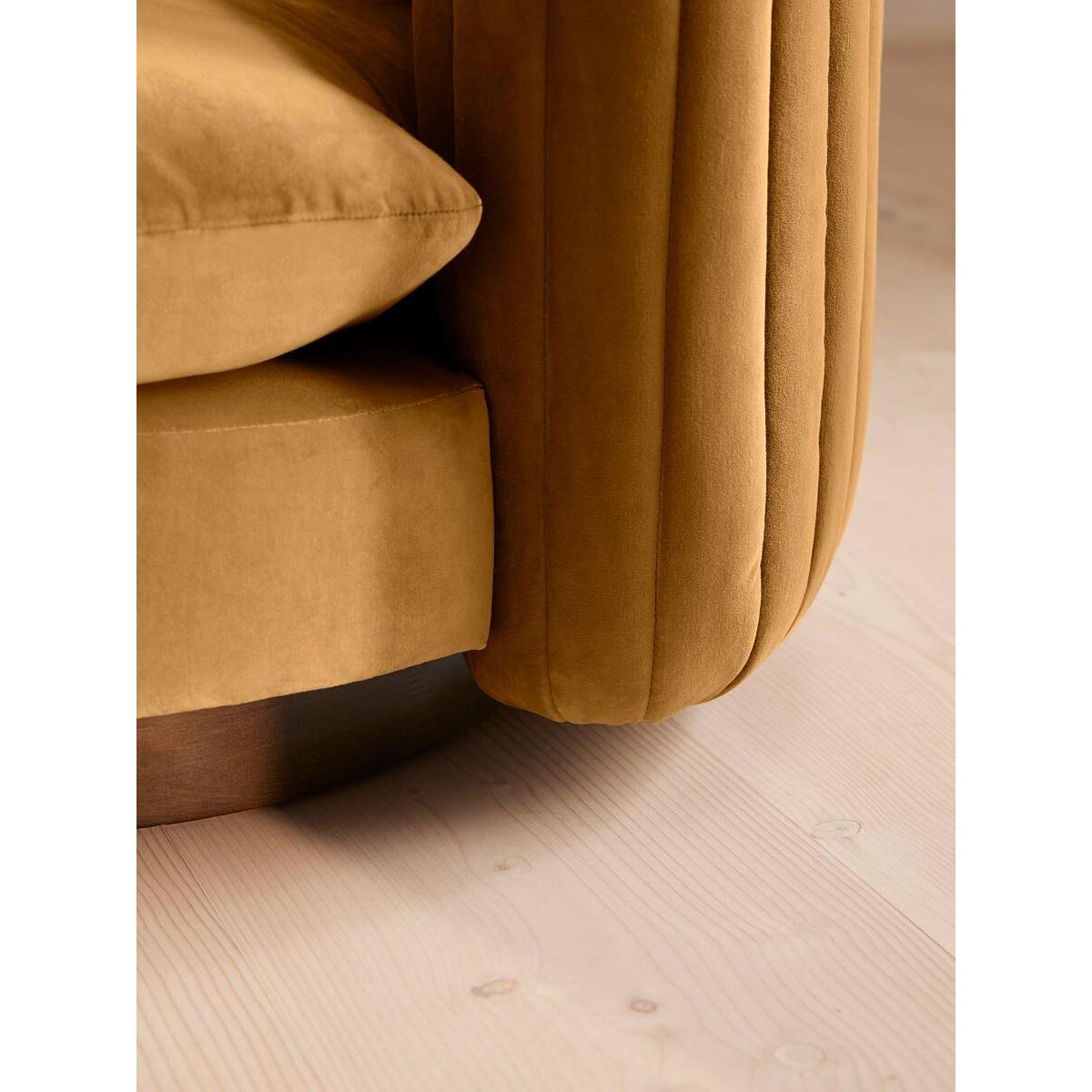 Vivienne Armchair, Velvet, Mustard – image 7