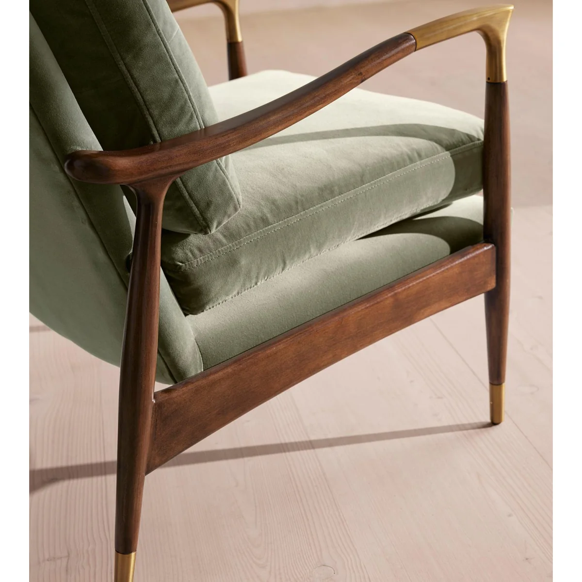 Theodore Armchair, Velvet, Seafoam, UK – image 6