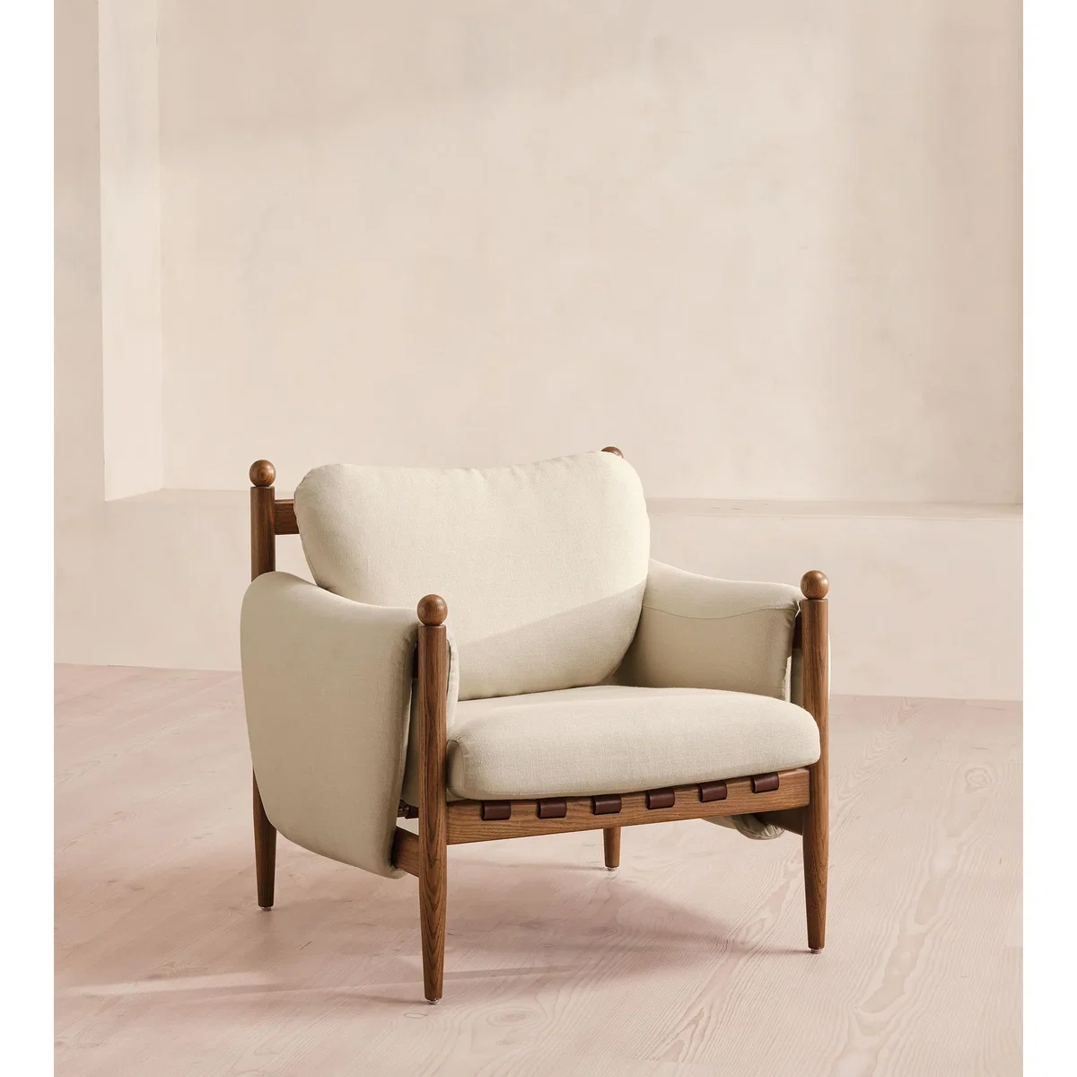 Casper Armchair, Linen, Bisque, UK – image 2