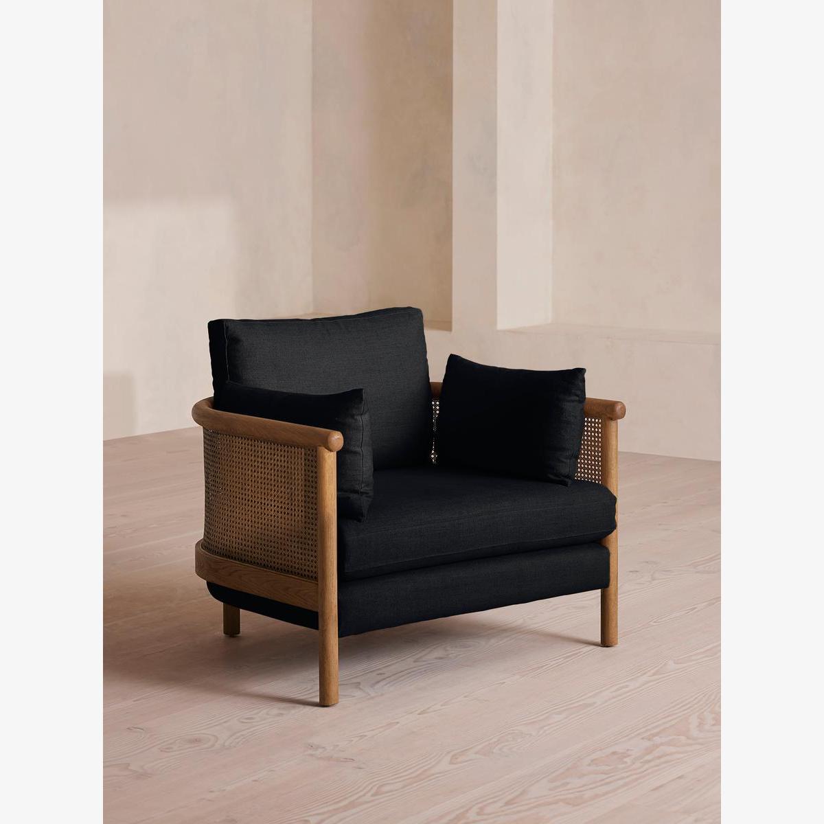 Sydney Armchair, Linen, Indigo