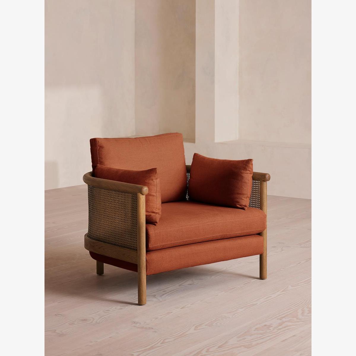 Sydney Armchair, Linen, Antique Rose